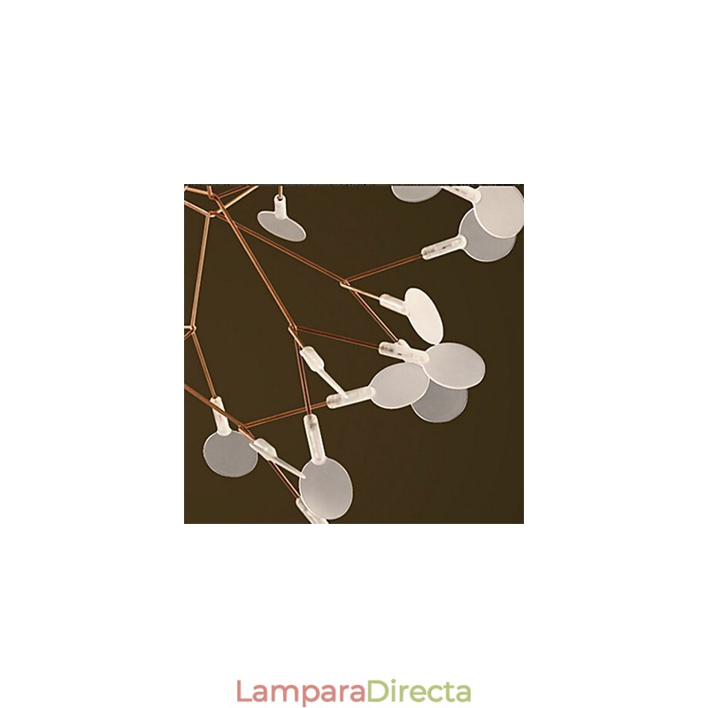 Lámpara de araña de metal de latón antiguo de Country Designers