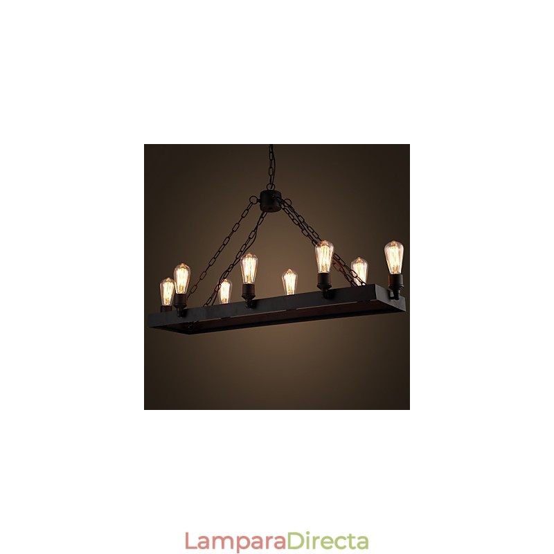 Lámpara de araña moderna retro estilo loft, lámpara de araña estilo americano estilo industrial creativo para cafeterías.