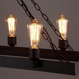 Lámpara de araña moderna retro estilo loft, lámpara de araña estilo americano estilo industrial creativo para cafeterías.