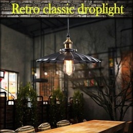Lámpara colgante de metal estilo europeo clásico retro