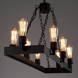 Lámpara de araña moderna retro estilo loft, lámpara de araña estilo americano estilo industrial creativo para cafeterías.