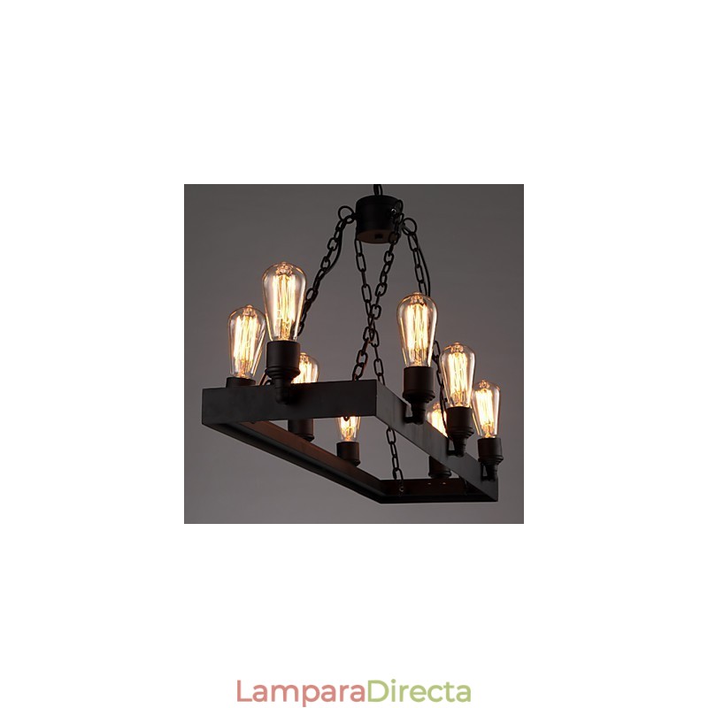 Lámpara de araña moderna retro estilo loft, lámpara de araña estilo americano estilo industrial creativo para cafeterías.