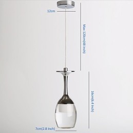 Lámparas colgantes de 1 luz, estilo mini, modernas y contemporáneas, de metal.