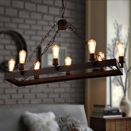 Lámpara de araña moderna retro estilo loft, lámpara de araña estilo americano estilo industrial creativo para cafeterías.