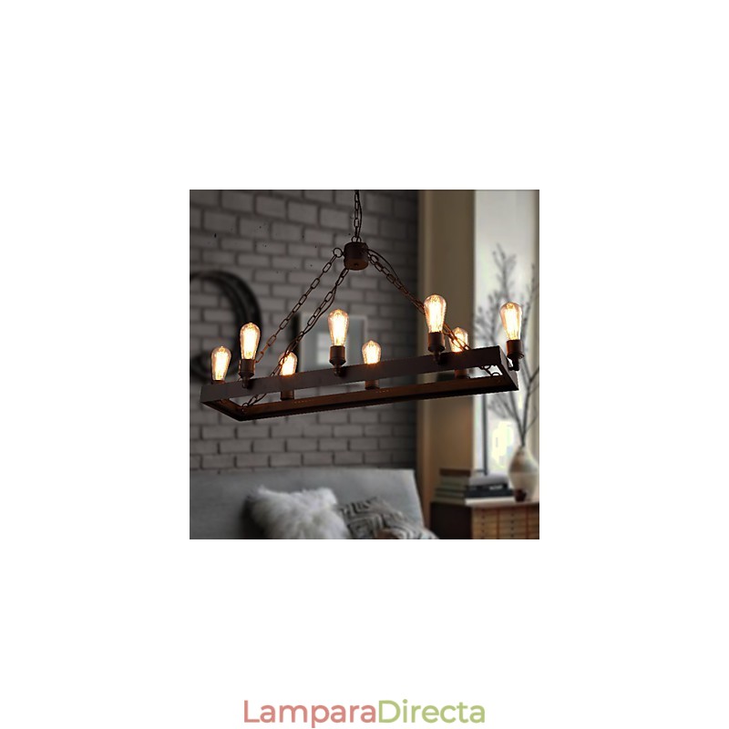 Lámpara de araña moderna retro estilo loft, lámpara de araña estilo americano estilo industrial creativo para cafeterías.
