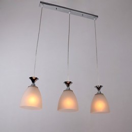 Lámpara colgante moderna y contemporánea de estilo mini isla cromada
