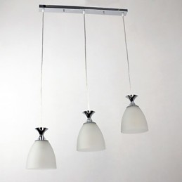 Lámpara colgante moderna y contemporánea de estilo mini isla cromada