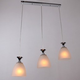 Lámpara colgante moderna y contemporánea de estilo mini isla cromada