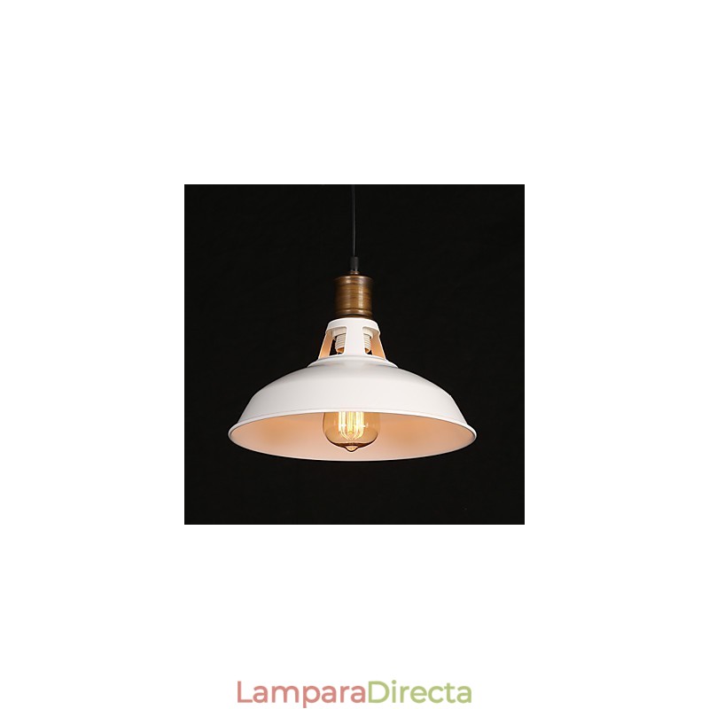 Lámpara colgante de hierro forjado de un solo cabezal con diseño original de estilo country americano