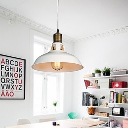 Lámpara colgante de hierro forjado de un solo cabezal con diseño original de estilo country americano