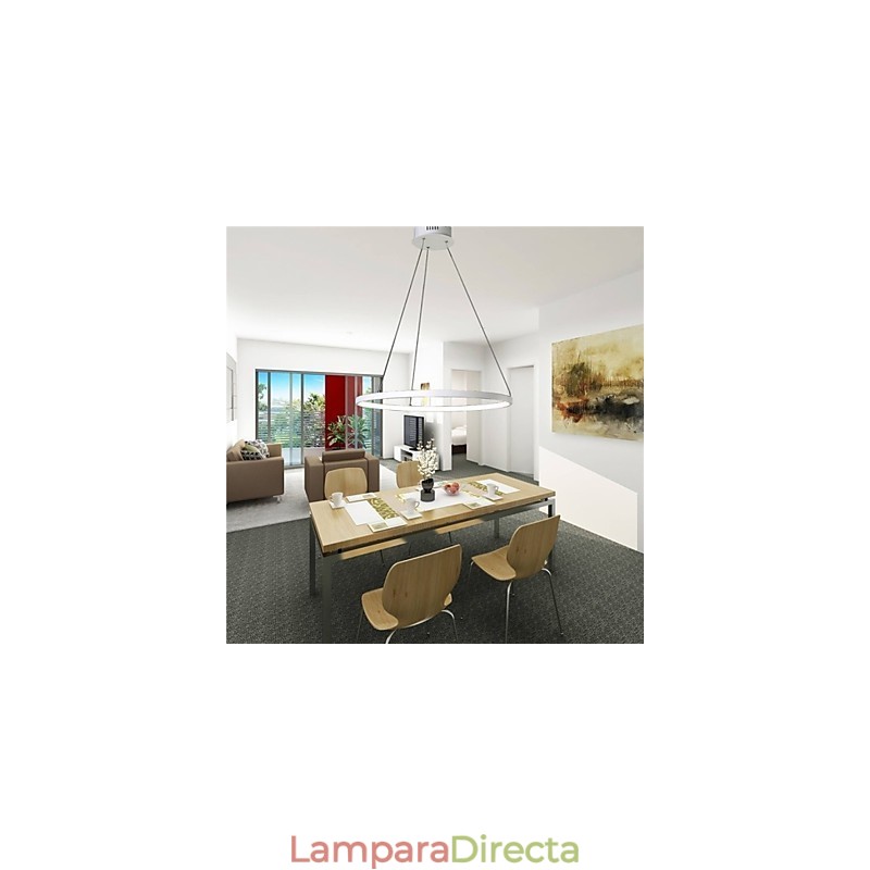 Lámpara colgante de diseño moderno con anillo de alta calidad.
