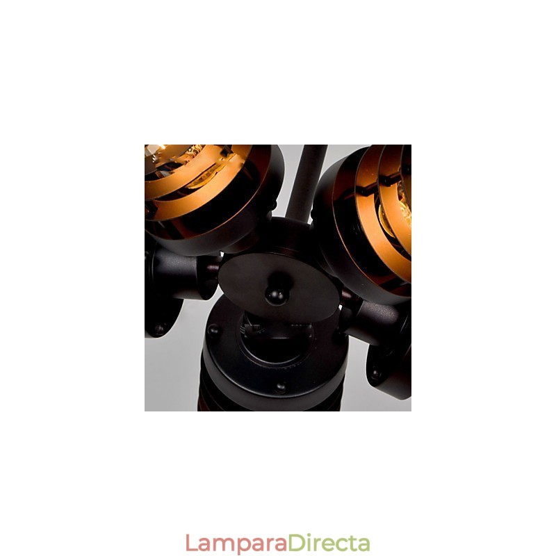 Lámparas de techo de metal clásicas retro, lámparas colgantes sencillas, lámpara colgante de cafetería