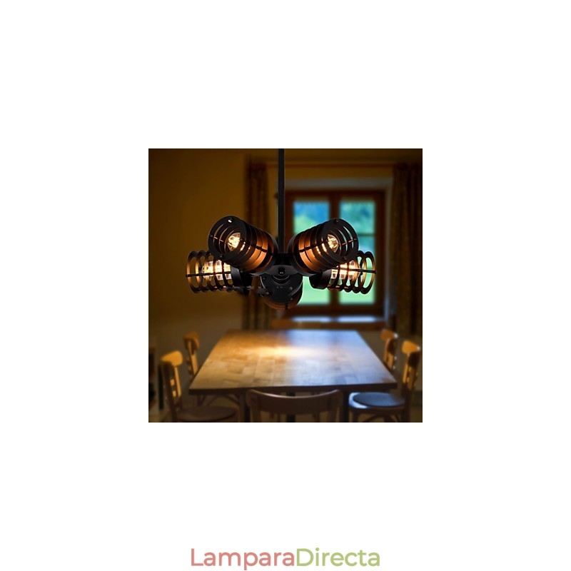 Lámparas de techo de metal clásicas retro, lámparas colgantes sencillas, lámpara colgante de cafetería