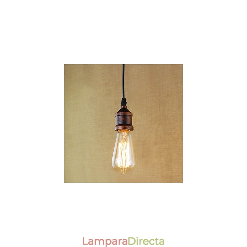 Lámparas colgantes tradicionales clásicas vintage retro campestres garaje metal