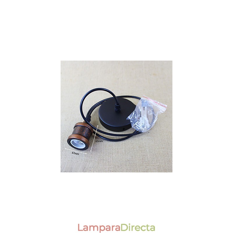 Lámparas colgantes tradicionales clásicas vintage retro campestres garaje metal