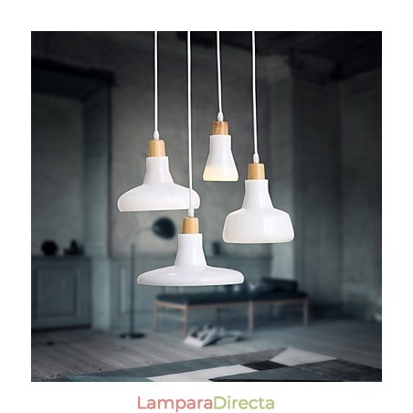Lámpara colgante creativa de 4 luces con pantalla de hierro Lámpara colgante creativa de 4 luces con pantalla de hierro