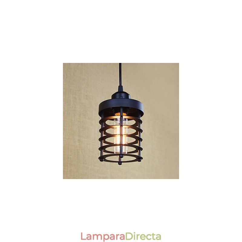 Lámpara de araña de hierro forjado estilo rural retro