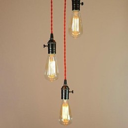 Lámpara empotrada de metal galvanizado estilo Country Mini