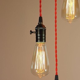 Lámpara empotrada de metal galvanizado estilo Country Mini