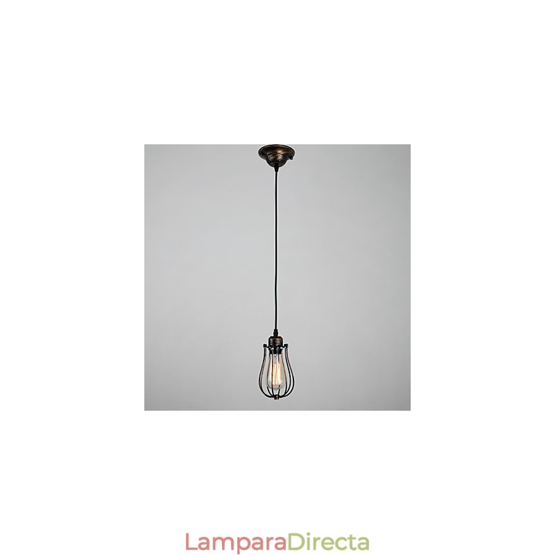 Lámpara mini estilo campestre de 1 luz estilo retro