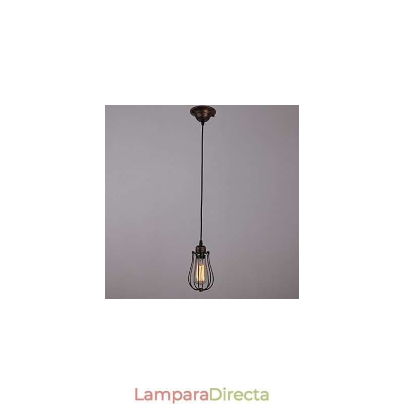 Lámpara mini estilo campestre de 1 luz estilo retro