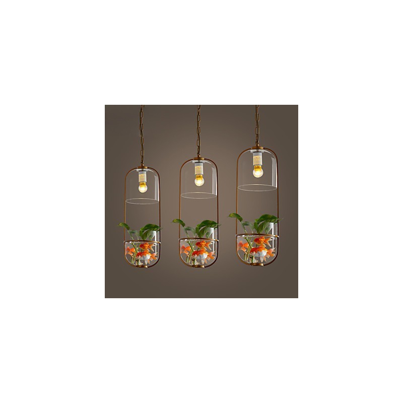 Lámpara colgante de diseño decorativo contemporáneo moderno (no incluye plantas)