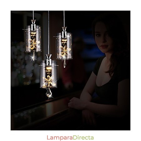 Lámpara colgante de cristal moderna y contemporánea de otros tipos de vidrio