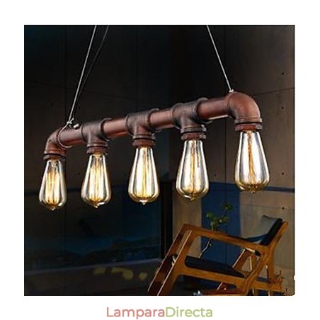 Lámpara colgante industrial estilo loft estilo country americano con conductos Lámpara colgante industrial estilo loft estilo country americano con conductos