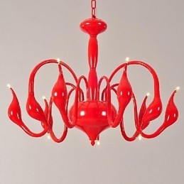 Lámpara de araña moderna contemporánea de metal galvanizado