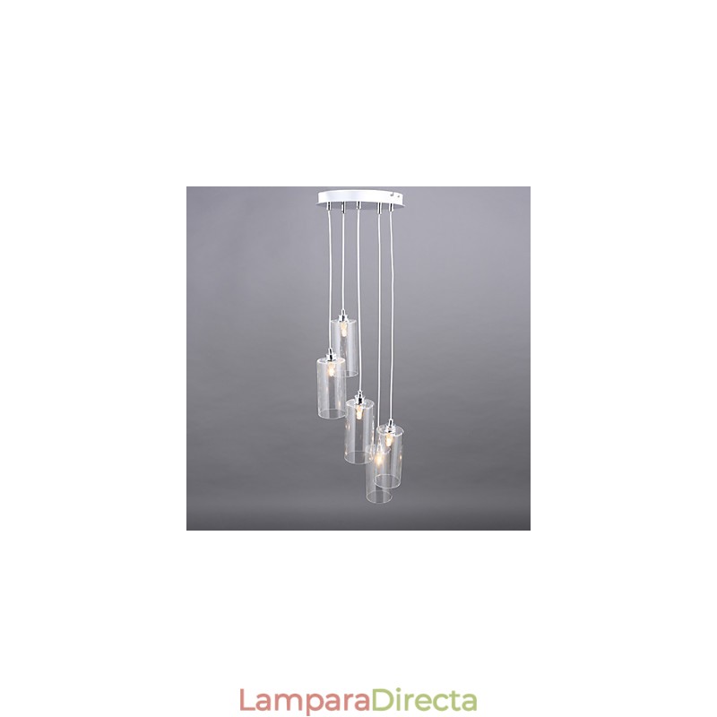 Lámpara moderna sencilla de vidrio con luz creativa