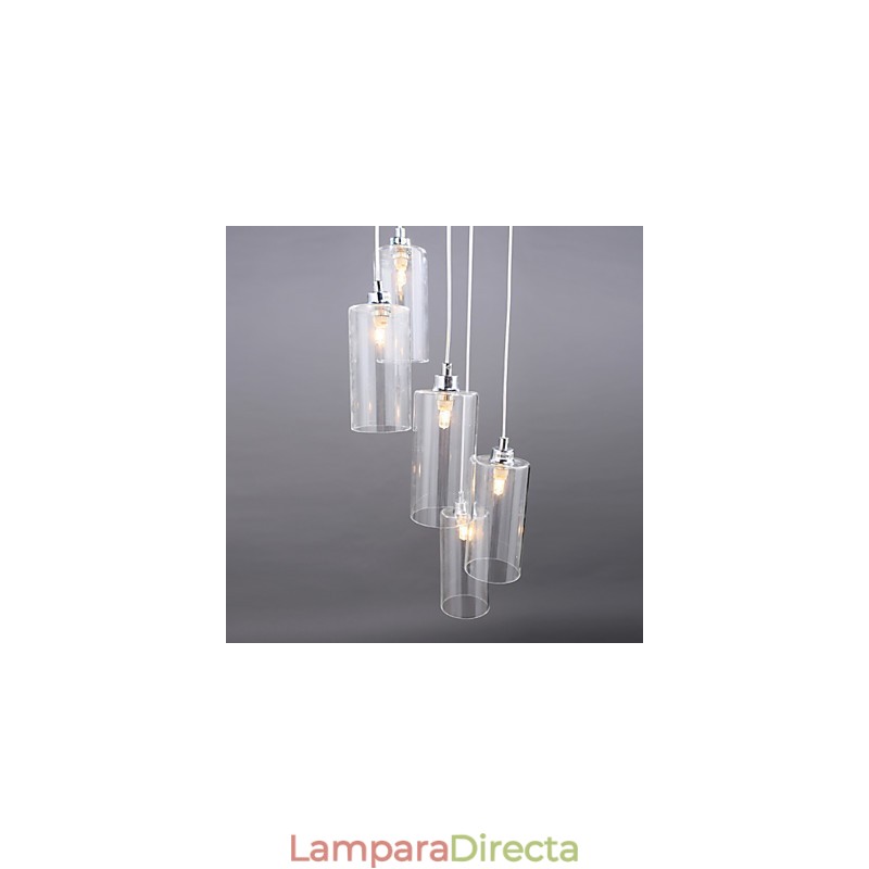 Lámpara moderna sencilla de vidrio con luz creativa