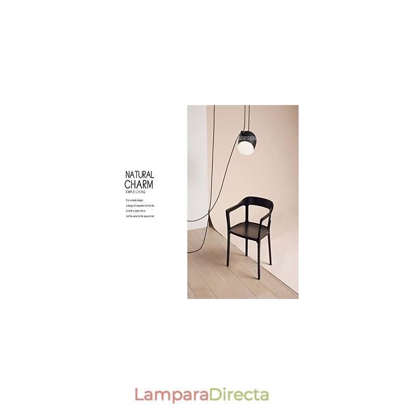 Lámpara colgante de metal con pintura contemporánea moderna