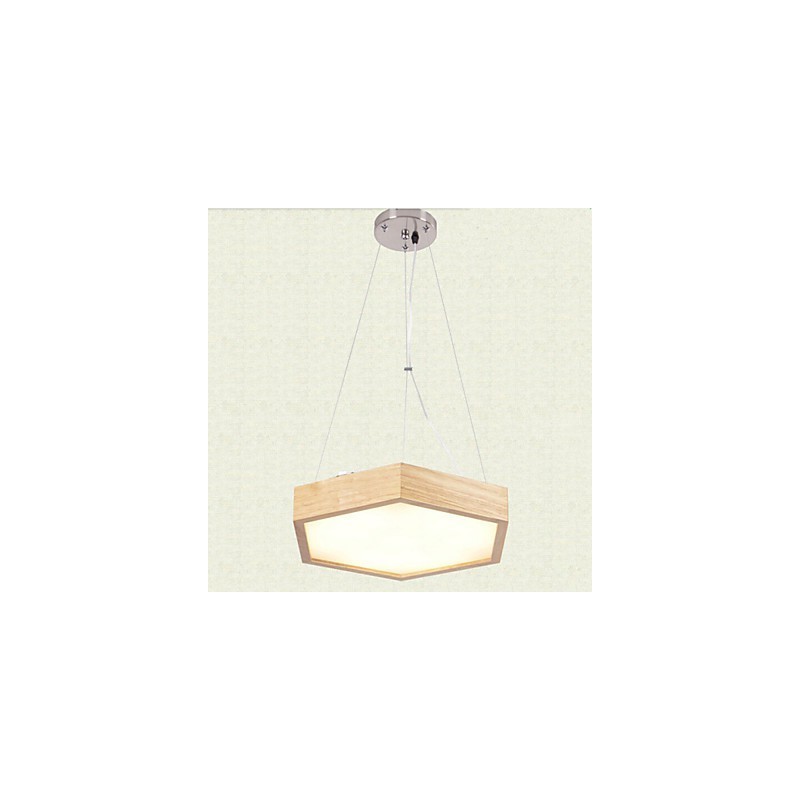 Lámpara colgante de bambú de madera, estilo campestre, contemporáneo y moderno.