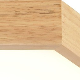 Lámpara colgante de bambú de madera, estilo campestre, contemporáneo y moderno.